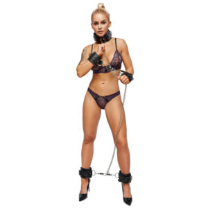 Zado Læder Bondage Sæt i Kraftig udførsel