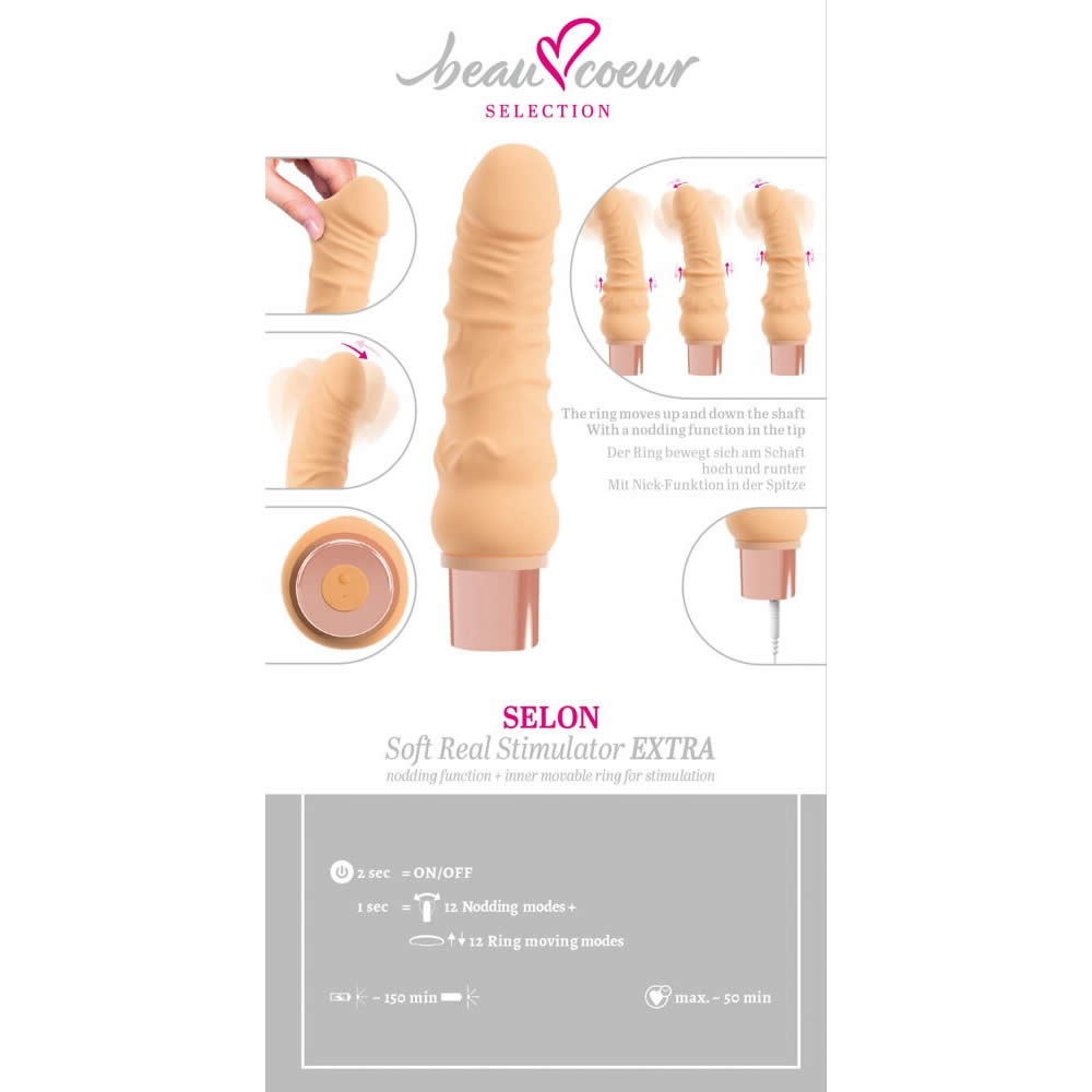 Beau Coeur SELON Soft Real Stimulator EXTRA Vibrator