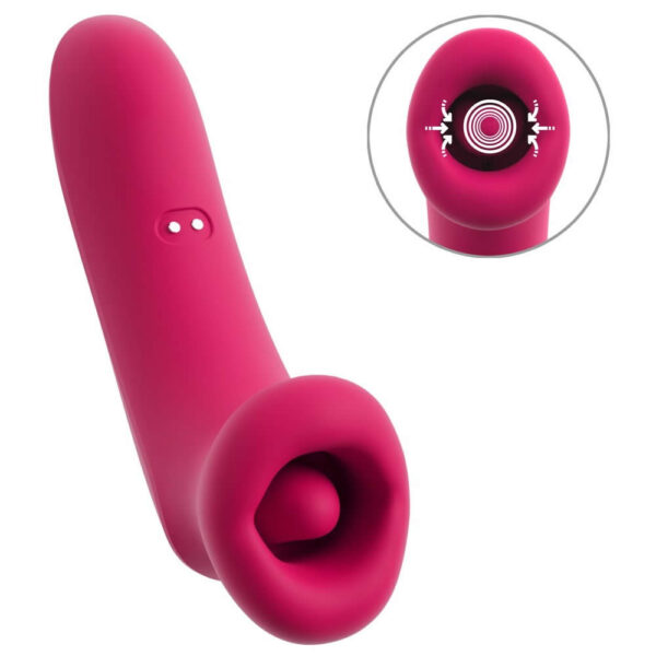 Oral Fun Vibrator med Sugende Mund og Tunge