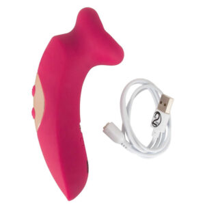 Oral Fun Vibrator med Sugende Mund og Tunge