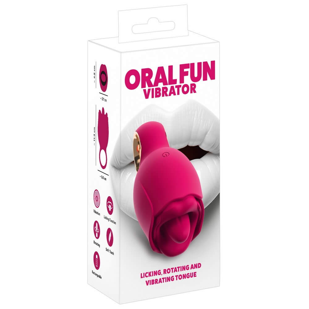 Oral Fun Vibrator med Slikkende Vibrator Tunge