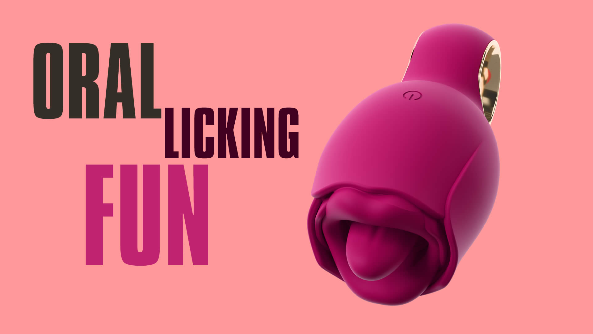 Oral Fun Vibrator med Slikkende Vibrator Tunge