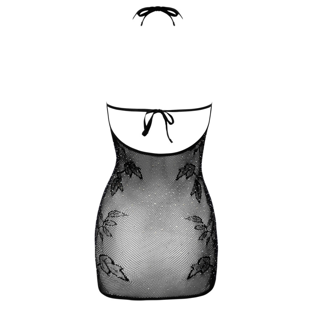 Fantasy Net Kjole med Funklende Smykkesten