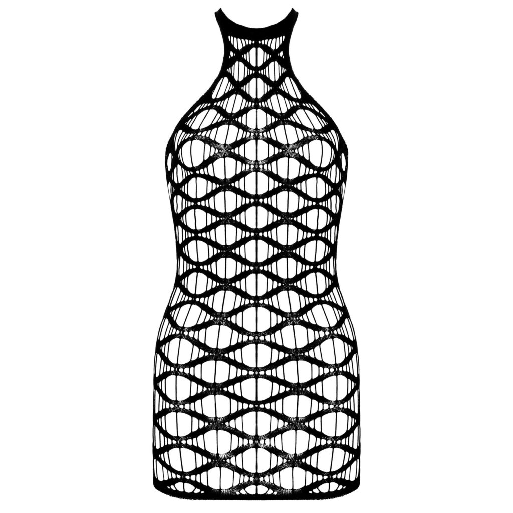 Mesh Mønster Kjole med G-streng