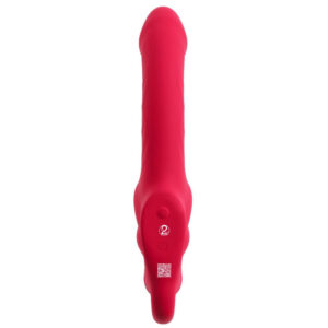 Strapless Strap-on Triple Teaser Vibrator med Fjernbetjening