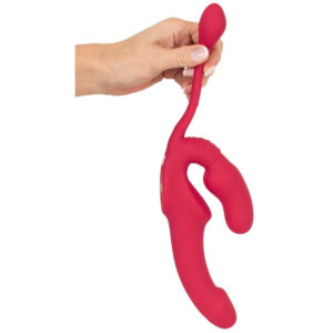 Strapless Strap-on Triple Teaser Vibrator med Fjernbetjening