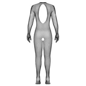 Finmasket Bundløs Net Catsuit med Handsker
