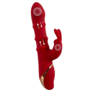Rabbit Vibrator med 3 Massage Ringe