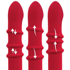 Rabbit Vibrator med 3 Massage Ringe
