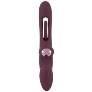 Javida Fjernbetjent Strap-On Vibrator Flicking Tunge