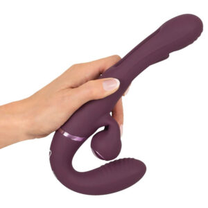 Javida Fjernbetjent Strap-On Vibrator Flicking Tunge