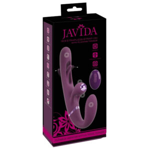 Javida Fjernbetjent Strap-On Vibrator Flicking Tunge