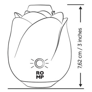 Romp Rose Glow Klitoris Stimulator og Pulsator