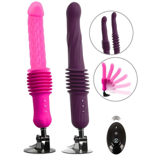 Fjernbetjent Warming Fucking Machine Stødevibrator