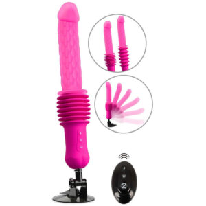 Fjernbetjent Warming Fucking Machine Stødevibrator