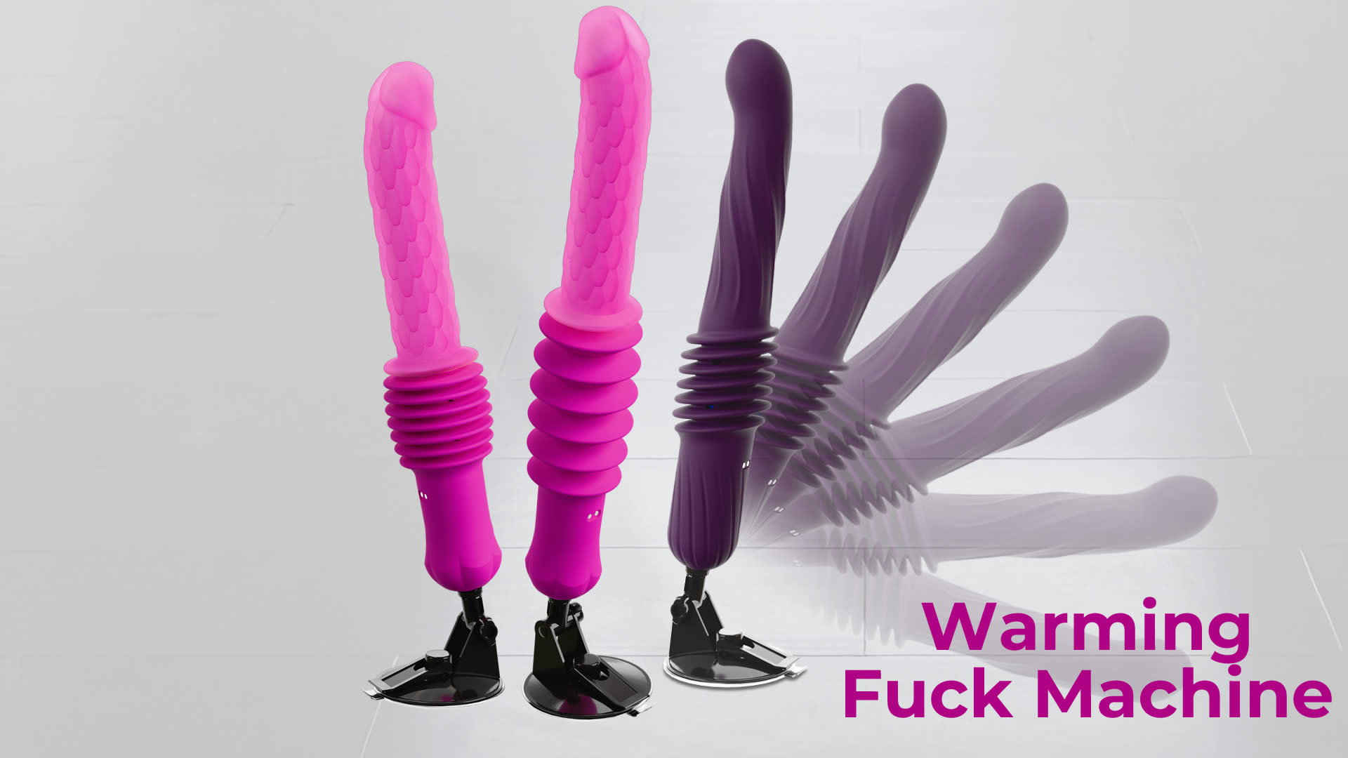 Fjernbetjent Warming Fucking Machine Stødevibrator