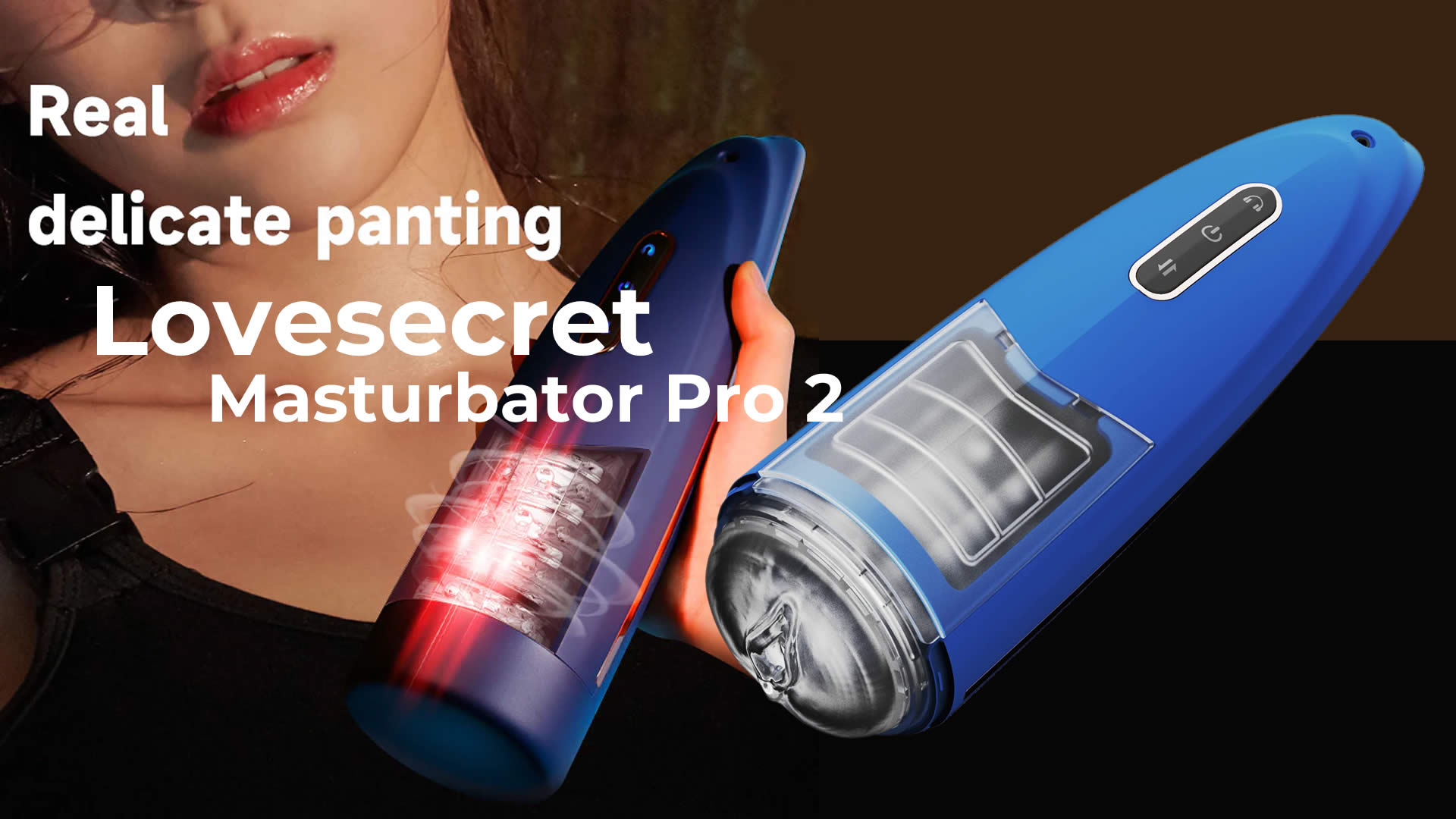 Lovesecret Premium Masturbator Pro 2 med Rotation og Støde-Funktion