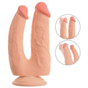 Nature Skin Bendable Double Penetrator Dobbelt Dildo