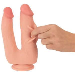 Nature Skin Bendable Double Penetrator Dobbelt Dildo