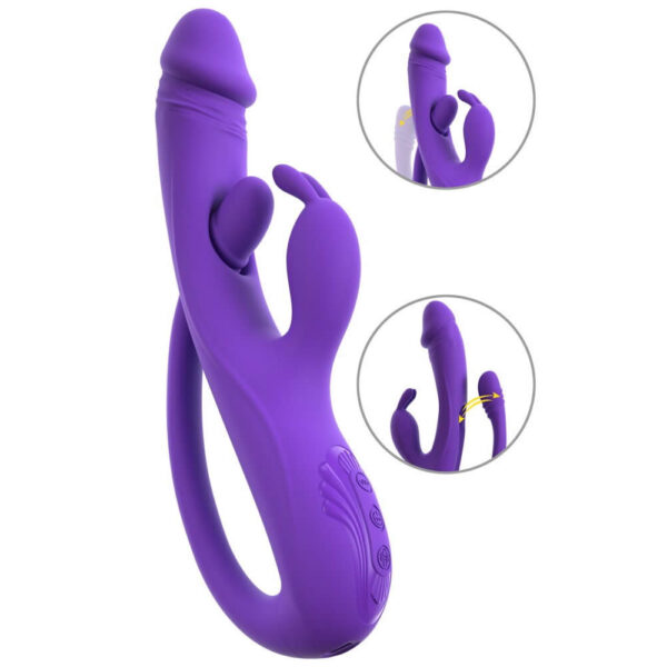 Sweet Smile Rabbit Vibrator med G-punkt og Anal Tickler