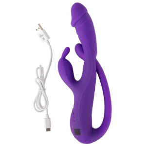 Sweet Smile Rabbit Vibrator med G-punkt og Anal Tickler