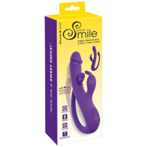 Sweet Smile Rabbit Vibrator med G-punkt og Anal Tickler