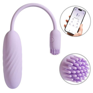 Svakom Plume App Styret Trådløs Vibrator Æg med Vibro Børste