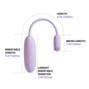 Svakom Plume App Styret Trådløs Vibrator Æg med Vibro Børste