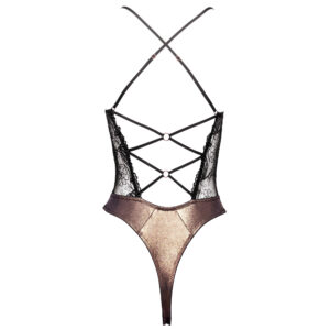 Rio Lingeri Blonde Body i Kobber Farve med Pailletter