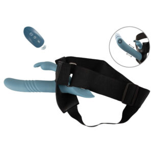 Your Strap-On Sæt med Fjernbetjent Rabbit Vibrator