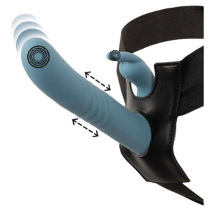 Your Strap-On Sæt med Fjernbetjent Rabbit Vibrator