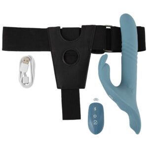 Your Strap-On Sæt med Fjernbetjent Rabbit Vibrator