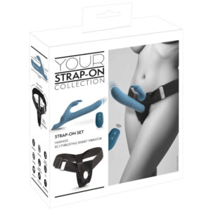 Your Strap-On Sæt med Fjernbetjent Rabbit Vibrator