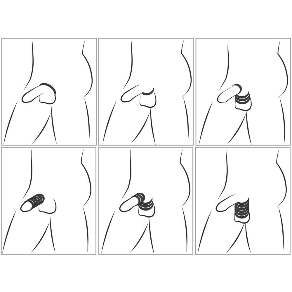 Silikone Cock & Ball Stretching Sæt