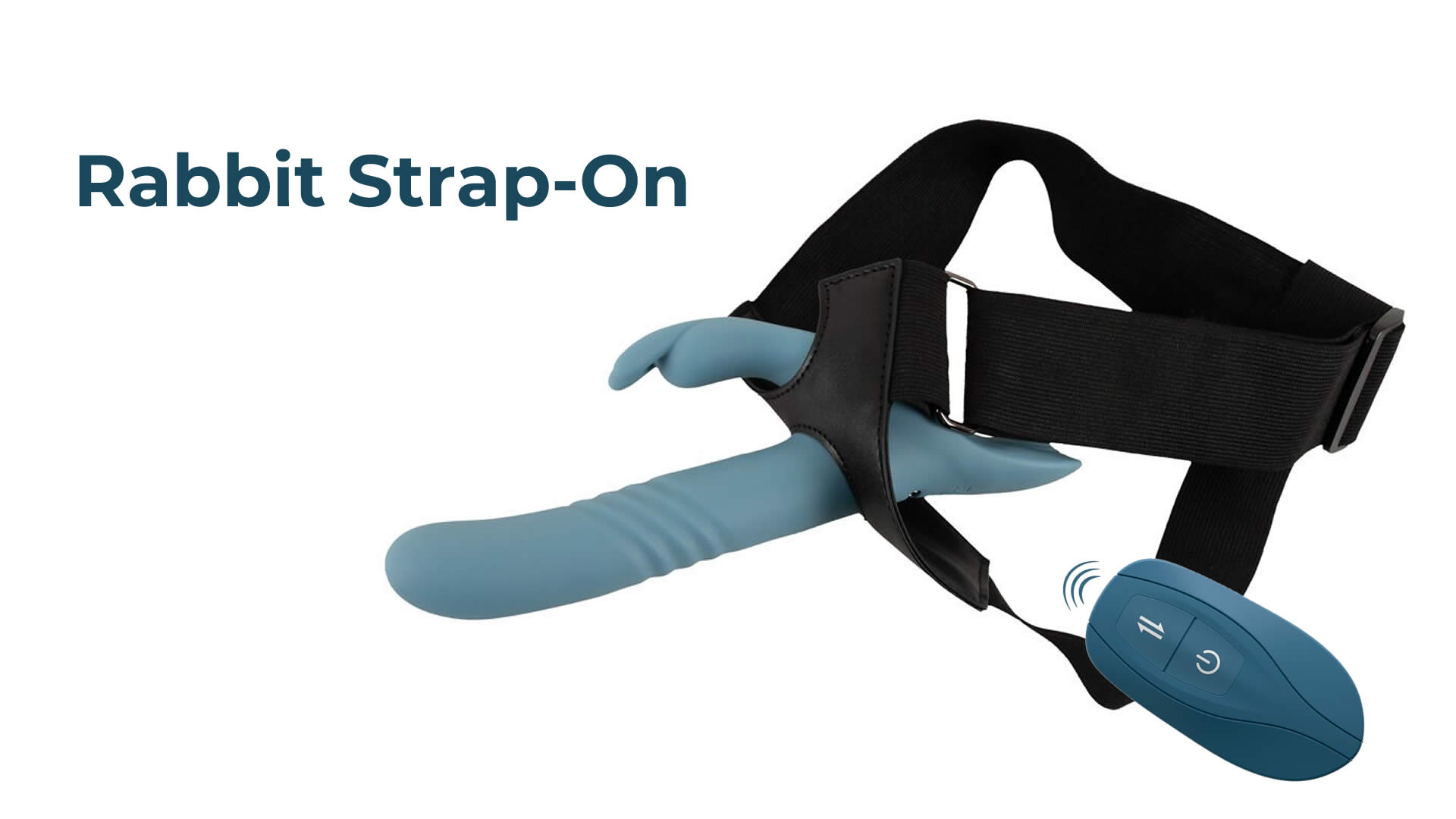 Your Strap-On Sæt med Fjernbetjent Rabbit Vibrator
