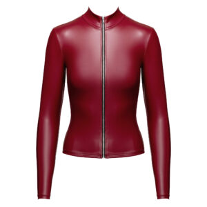 Rød Wetlook Jakke og Top