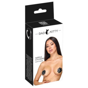 Bad Kitty Nipple Stickers med Kæde