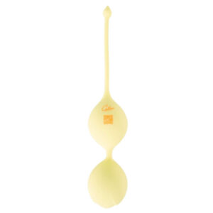 Cuties Sunshine Silikone Duo Bækkenbundskugler med Vibro Kugle