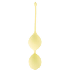 Cuties Sunshine Silikone Duo Bækkenbundskugler med Vibro Kugle
