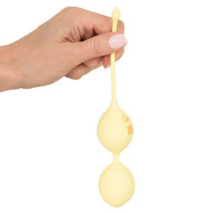 Cuties Sunshine Silikone Duo Bækkenbundskugler med Vibro Kugle