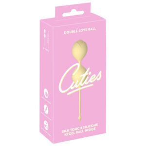 Cuties Sunshine Silikone Duo Bækkenbundskugler med Vibro Kugle