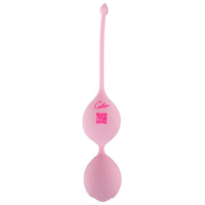 Cuties Rose Silikone Duo Bækkenbundskugler med Vibro Kugle