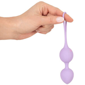 Cuties Loop Silikone Duo Bækkenbundskugler med Vibro Kugle