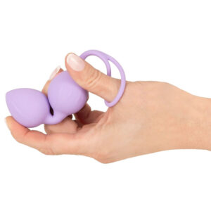 Cuties Loop Silikone Duo Bækkenbundskugler med Vibro Kugle