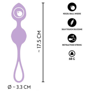 Cuties Loop Silikone Duo Bækkenbundskugler med Vibro Kugle