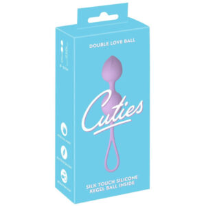 Cuties Loop Silikone Duo Bækkenbundskugler med Vibro Kugle