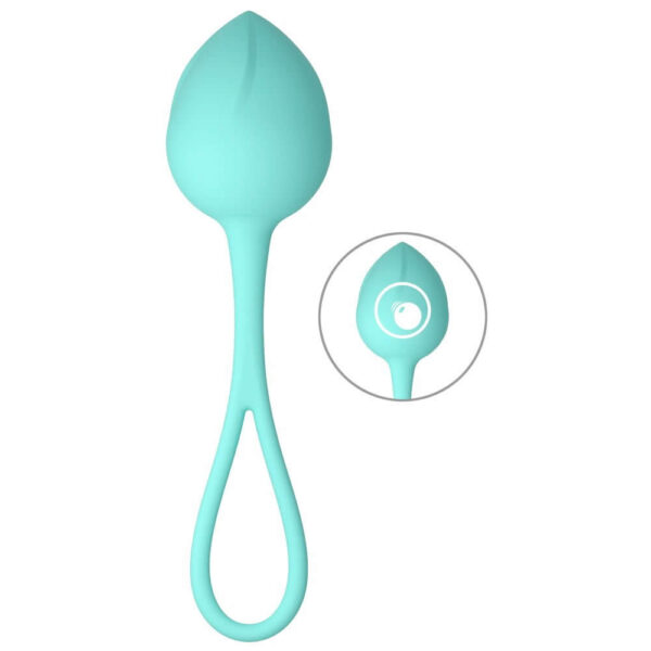 Cuties Single Silikone Bækkenbundskugle med Vibro Kugle