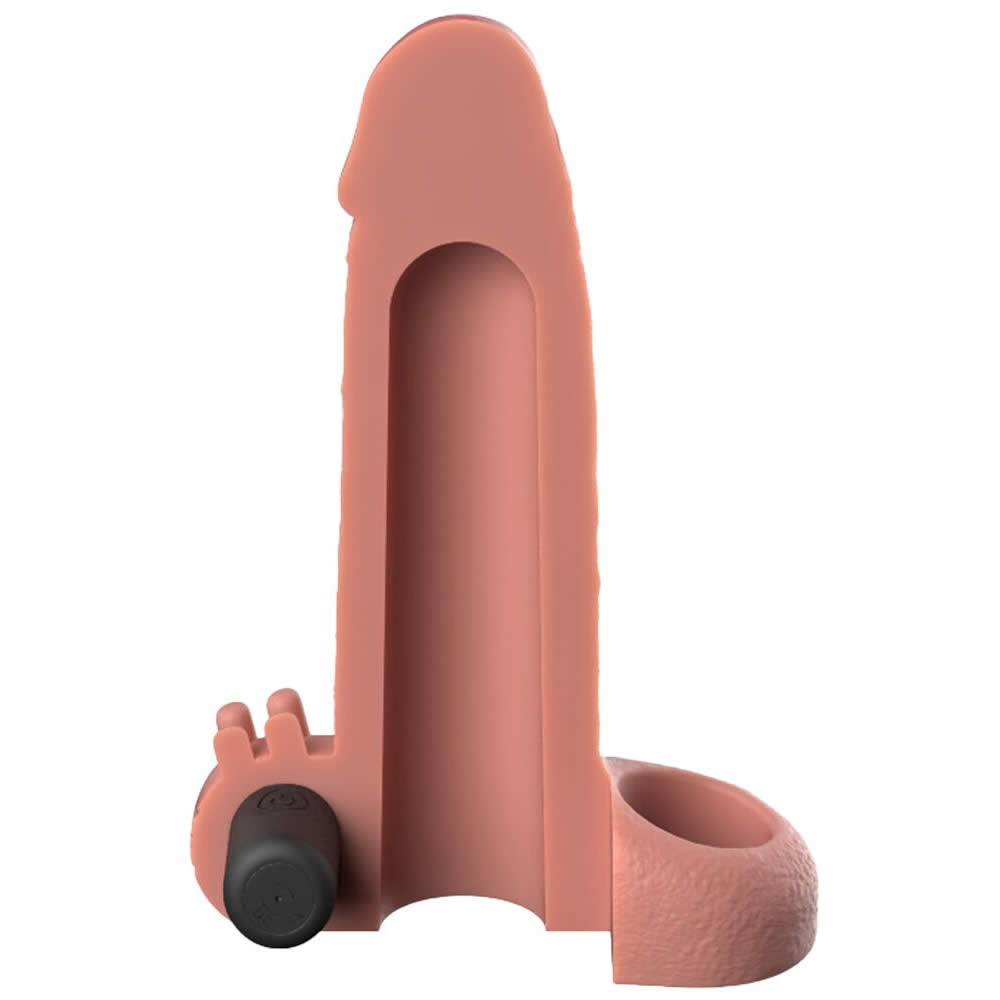 Fantasy X-tensions Penis Sleeve Real Feel 5 cm Extension med Vibrator