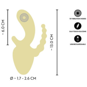 Cuties Mini Triple Rabbit Vibrator med Anal Stimulator