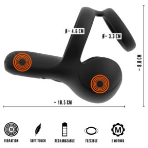 Rebel Testikel Massager med Perineum Stimulator